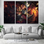 Bewitching Morgana Prestige Edition lol see wall decoration 3 panels poster