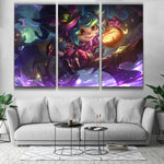 Bewitching Poppy lol wallpaper canvas 3 panels decoration