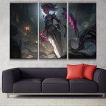 Crime City Nightmare Akali lol wall canvas decoration for league see online