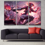 Broken Covenant Riven league of legends 3 panels canvas wall decoration poster