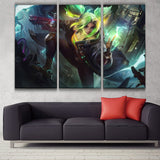 CLASSIC ZERI league 3 panels canvas wall decor poster