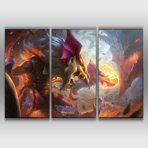 Dragonslayer Twitch leaguye of legends 3 panels poster buy online gift 