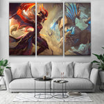 Dragonslayer Galio and Kayle wallpaper skin see online wall canvas decor poster