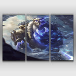 Duality Dragon Volibear league of legends 3 panels buy online gift decor