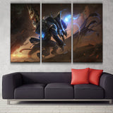 High Noon Twitch league of legends 3 panels canvas wall poster