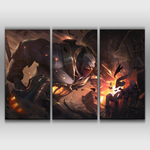 High Noon Sion league of legends 3 panel posters