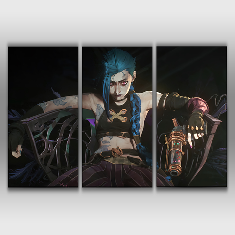 Jinx from Arcane Netflix TV Series League of legends wall poster decor