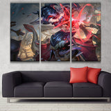 Marauder Kled league 3 panels canvas poster wall decoration