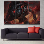 Resistance Singed league 3 panels canvas wall decoration poster