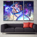 Space Groove Lux league wall canvas poster decoration