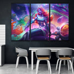 Space Groove Nami lol 3 panels canvas wall poster