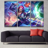 Space Groove Taric league 3 panels wall poster decor