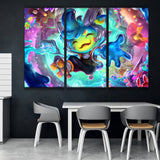 Space Groove Teemo lol wal canvas decor