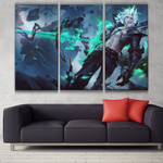 Viego league 3 panel canvas wall poster decoration